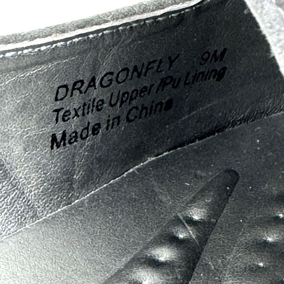 Bellini Women's Dragonfly Loafer Flat 9 Gray Velvet Pointed Toe Artsy Old Money - Picture 12 of 13